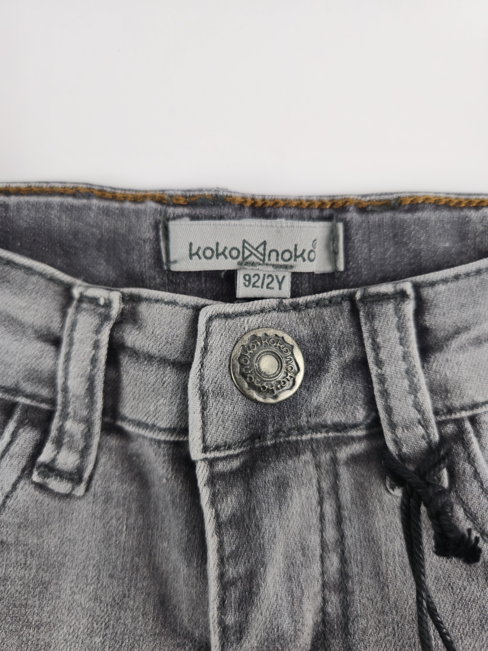 Koko Noko, Boy Jean Denim Shorts, Light Grey, 2Y - Picture 6 of 11